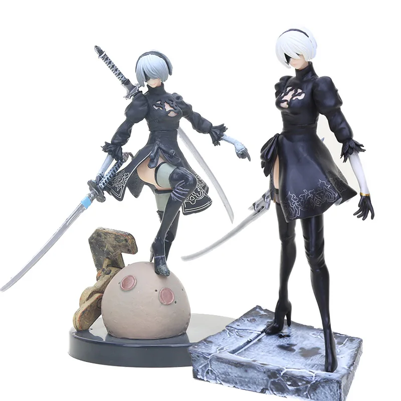 

Game anime NieR Automata YoRHa No. 2 Type B 2B figure Cartoon Toy Action Figure Collection Model Doll Gifts