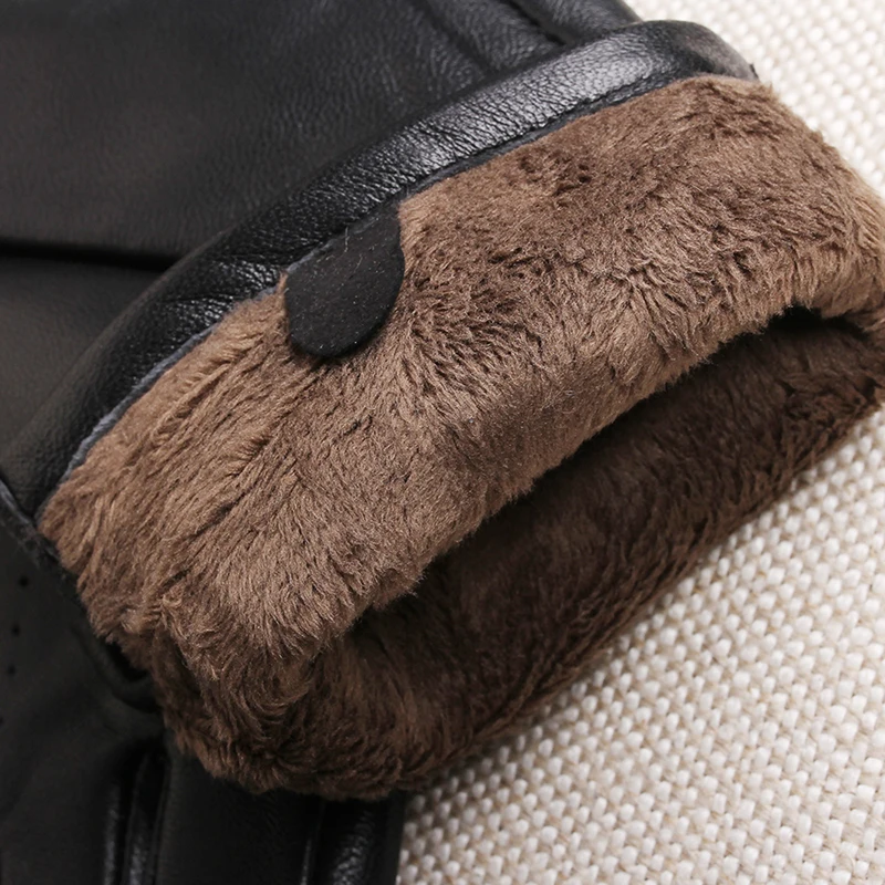 Magelier тачскрин высшего качества натуральная женские кожаные перчатки плюшевые теплые зимние женские перчатки митенки овчины перчатки 076
