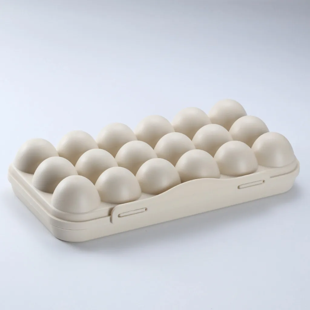 Storage Box Egg Tray Holder Egg Refrigerator Crisper Storage Container storage boxes cupboard back door hanging cans 19JUL1