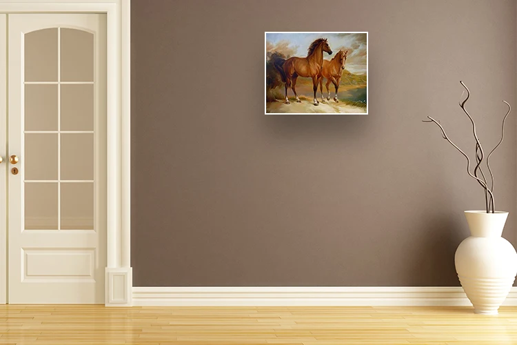 Краска по номерам посылка животные лошадь Сделай Сам Краска на холсте акриловые цветные художественные настенные картины для гостиной рисунок декора для дома