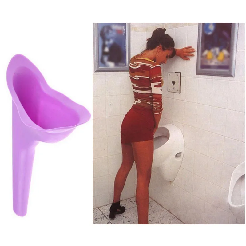 

2pcs Portable Outdoor Women Urinal Tool Foldable Female Urinal Soft Silicone Stand Up & Pee Travel Wholesale Bathroom Products