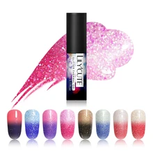 

LILYCUTE Thermal UV Gel Nail Polish Glitter Color Changing Soak Off Gel Lacquer Temperature Color Change Gel Nail Art Gel