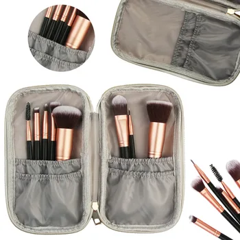 

Mayitr 1PC Fashion Marble Multi-Function Makeup Brushes Bag Travel Brushes Zipper Storage Cosmetic Bag PU Makeup Brush Case