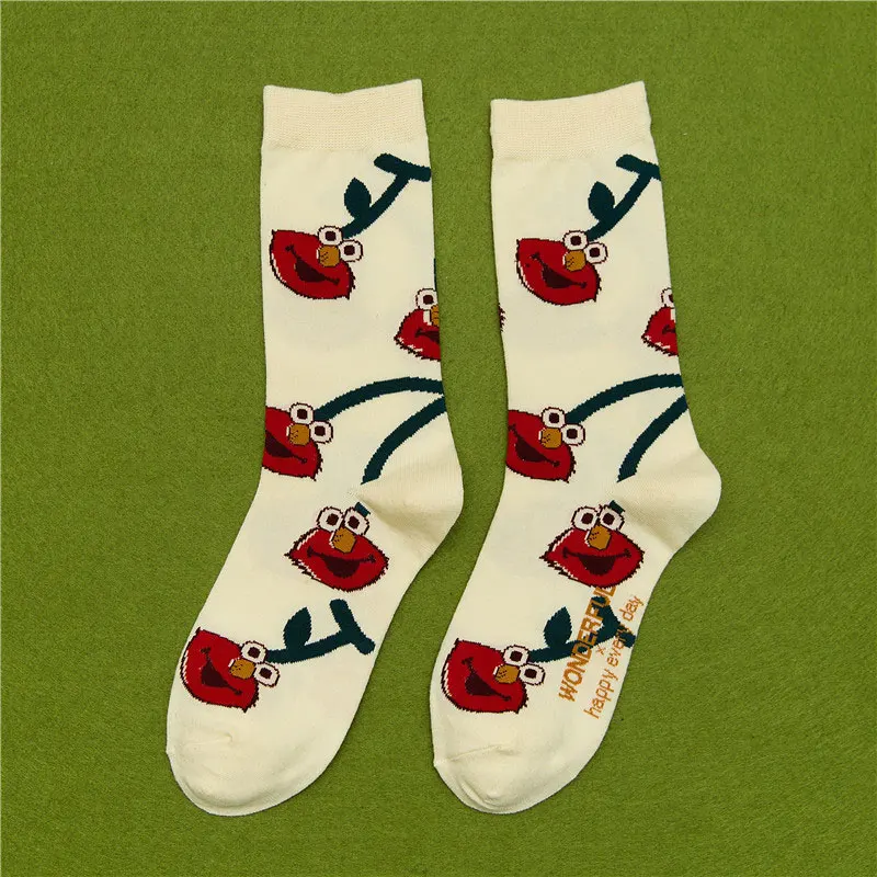 SP& CITY/стильные носки унисекс с рисунком фруктов в стиле Харадзюку; крутые хлопковые носки для скейтборда; Модные прочные мужские носки в стиле хипстер