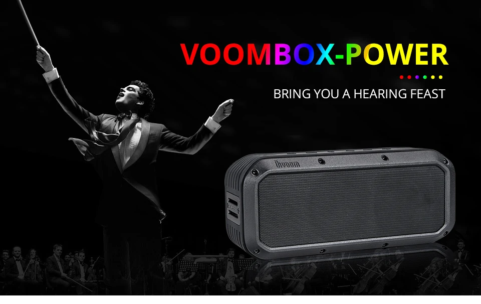 Divoom Voombox мощная Беспроводная колонка портативная Bluetooth Колонка TWS 30 Вт тяжелый бас NFC 10 м с 6000 мАч и водонепроницаемостью IPX5