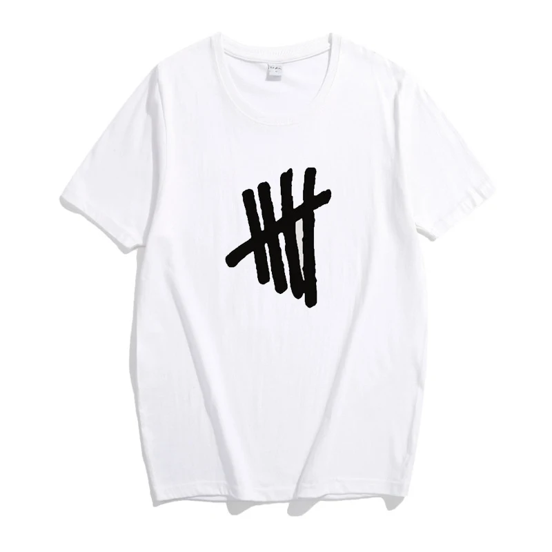 

T-Shirt Women Summer Short Sleeve O-Neck T Shirt Seconds Of Summer Letter Print T-Shirt Causal Femme Ladies White Tops Tee