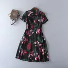 17% off! 100%Silk Dress New Style Summer Vestido 2017 Women Peter Pan Collar Tropical Fruit Prints Short Sleeve Dress Casual Homecoming Save 15.3 on 100%Silk Dress New Style Summer Vestido 2017 Women Peter Pan Collar Tropical Fruit Prints Short Sleeve Dress Casual Homecoming