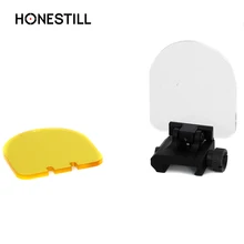 Riflescope Transparante Bulletproof Lens Protector Rood Groen Dot Sight Lens Cover Opvouwbare Rifle Airsoft Scope Shield Rail Mount