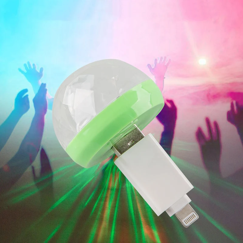 Hoomall музыка изменение цвета мини USB светодиодный светильник портативный