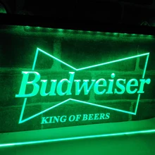 LE009-Budweiser King пивной бар Пивной клуб светодиодный неоновый свет Знак Домашний Декор ремесла
