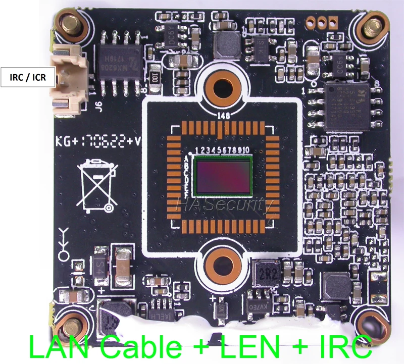IPC (1080P @ 15FPS) 1/2.7 &quotCMOS F22 Датчик изображения + Hi3518E V200 CCTV IP камера Модуль печатная