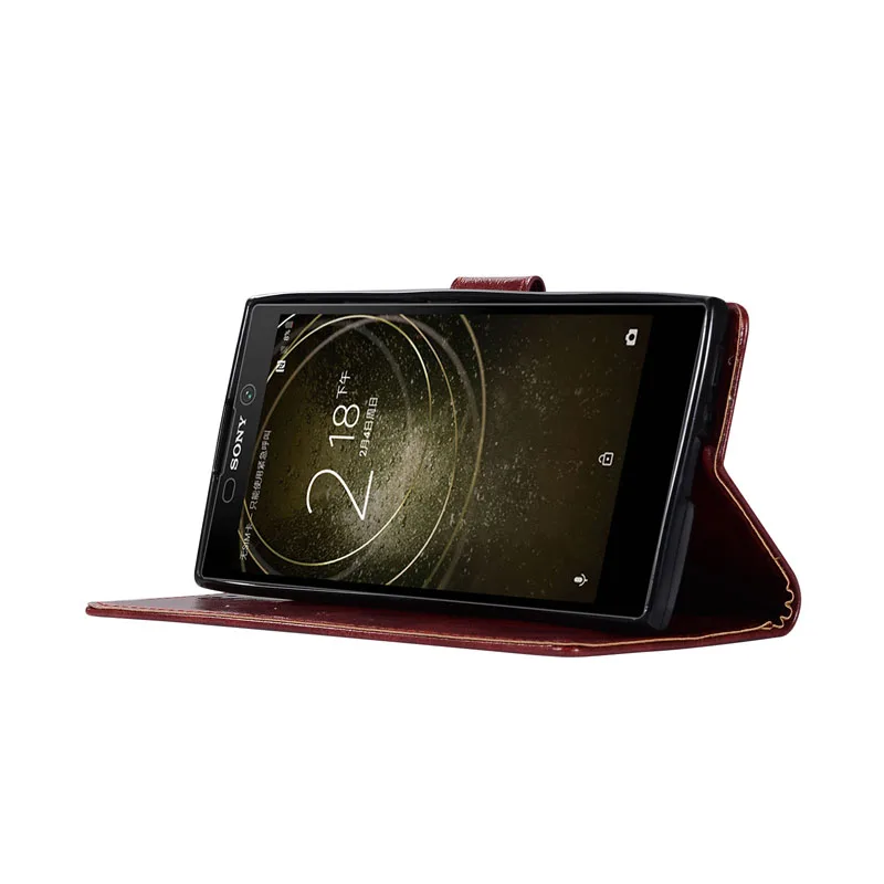 Чехол в стиле ретро для Sony Xperia L1 L2 Обложка G3311 G3312 G3313 H3311 H3321 H4311 кошелек кожаный