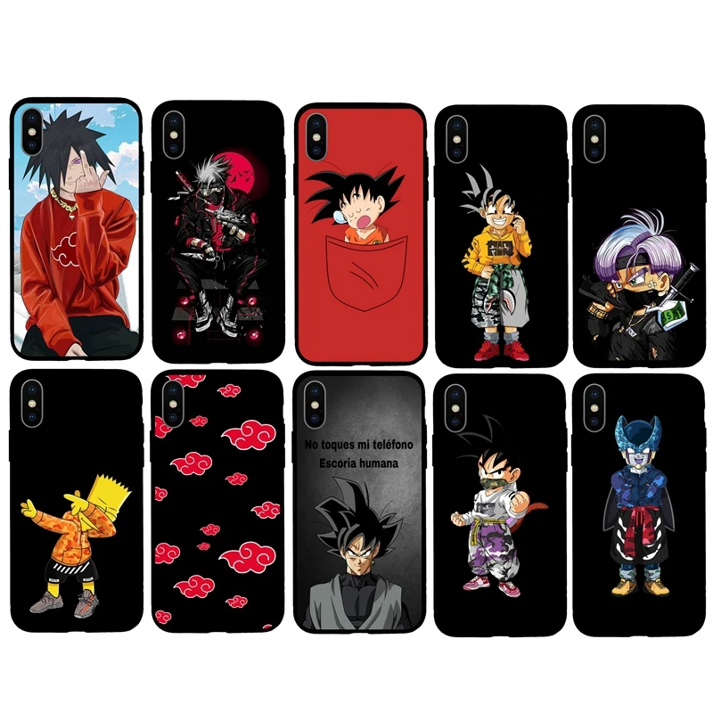 

Brand Sport Street Dragon Ball Simpson soft case For iphone 7 8 6 6s Plus X XS Max XR 5s SE Phone Capa Coque Funda Cover