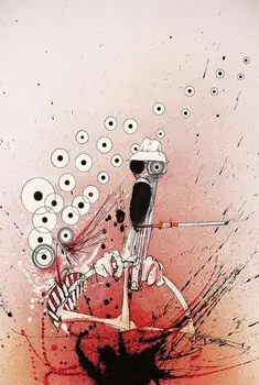 

N0576 Ralph Steadman Wall Sticker Silk Fabric Poster Art Indoor Decor Bright