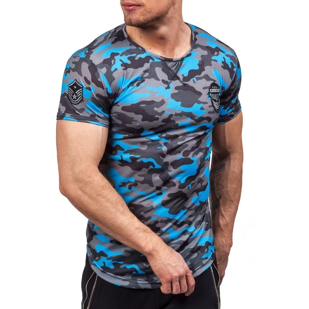 

ZOGAA Man Summer Short Sleeve T-shirts Camouflage Plus Size Men T Shirt Cotton Breathable Military Tops Tee Male Sportwear Tees