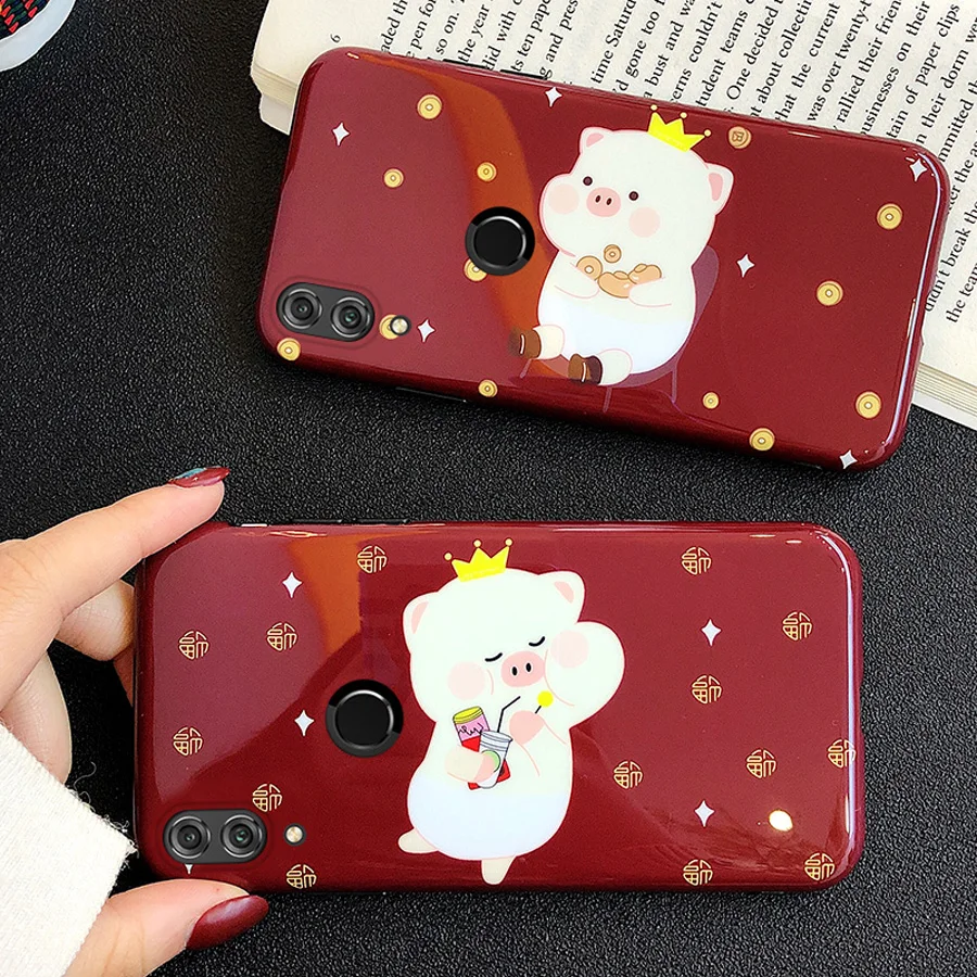 

case for xiaomi mi A2 A1 6 8 SE lite case cover cute 3d cartoon pig soft silicon phone bag cases for xiaomi mi 8 lite