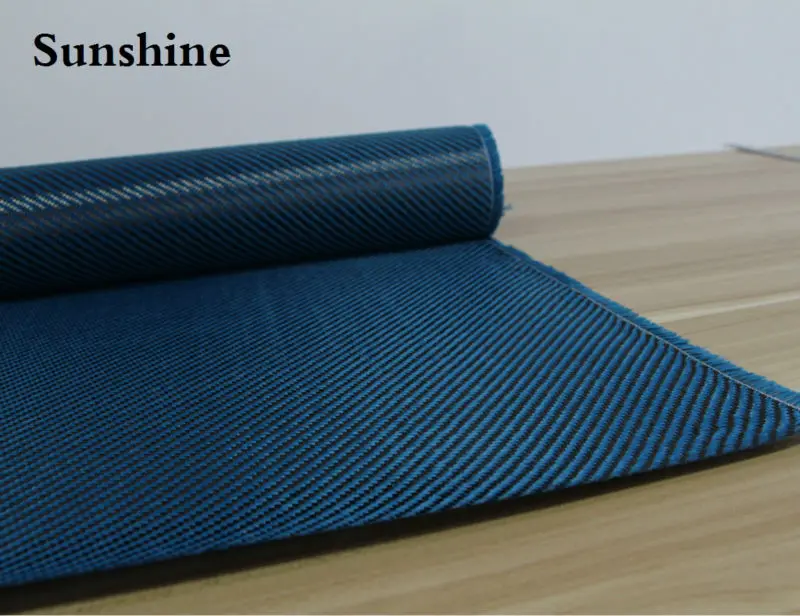 Carbon Aramid Hybrid Fabic Plain Blue 185g (9)