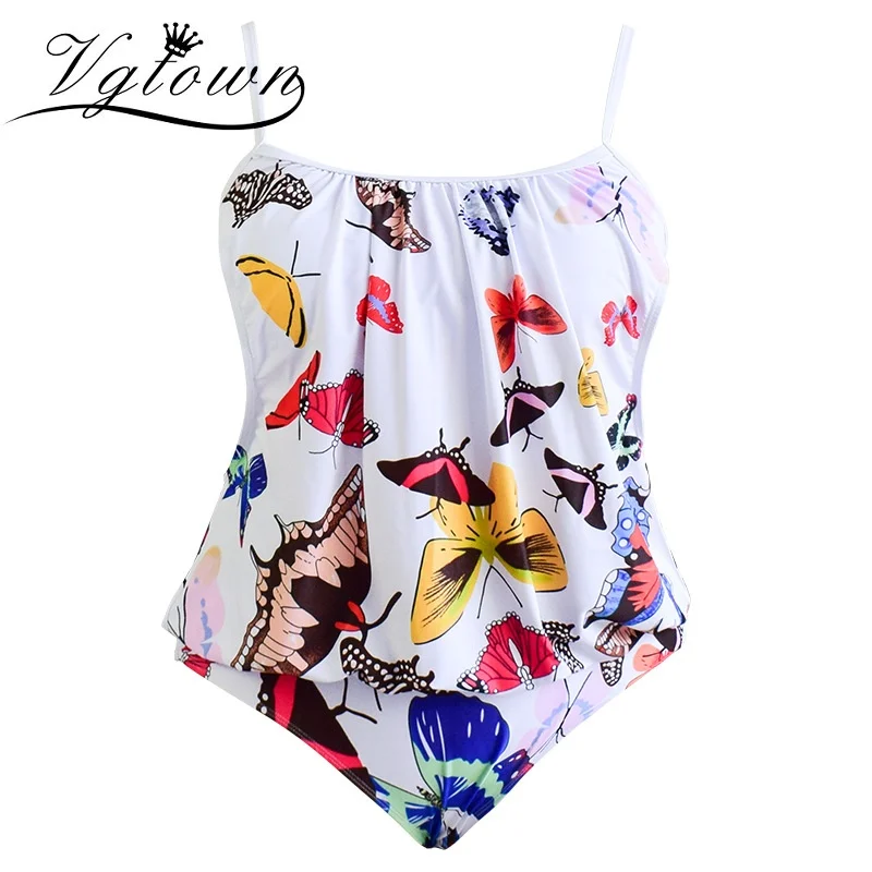 

Plus Size 5XL Swimwear Two Piece Set Tropical Print Halter Tankini Swimsuit Bathing Simple Brief Sexy Tank Top Beachwear