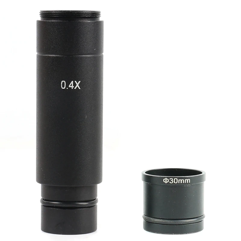 0.5X обновление 0.4X C крепление адаптер объектив 23,2 мм снижение электронный окуляр для видео микроскоп камера Биологический микроскоп - Цвет: 0.4x 23.2 30.0 mm