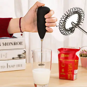 

HOT Newest Kitchen Electric Handle Coffee Milk Egg Beater Whisk Frother Mixer Foamer K3010