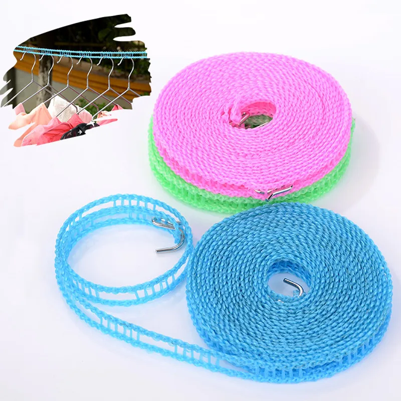 

New style 5M Clothesline Windproof Non-slip Clothes Line Rope Travel Business Outdoor Necessary Tools