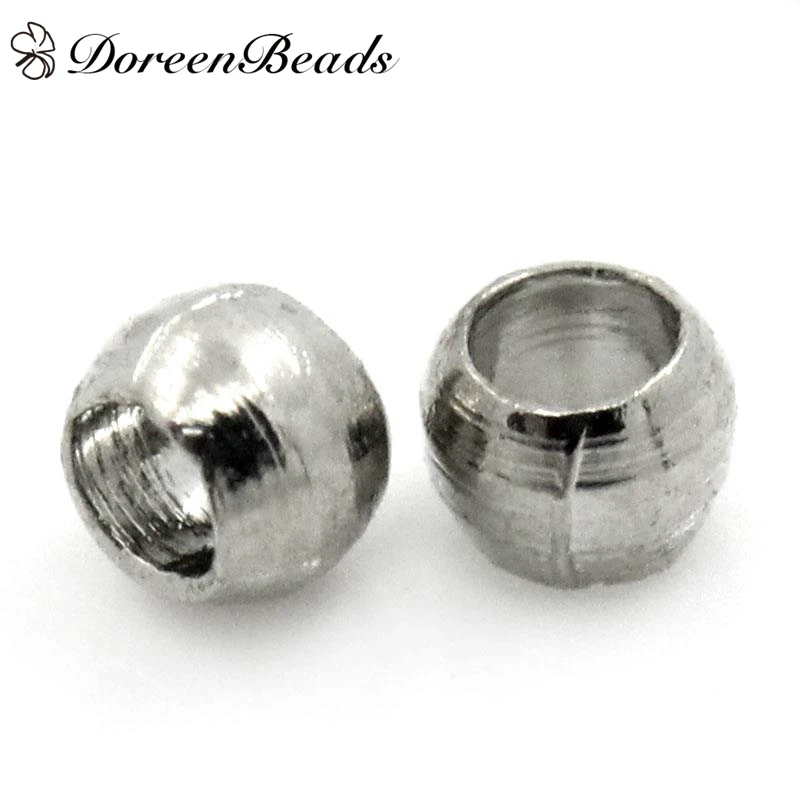 

DoreenBeads Crimp Beads dull silver color 1.5mm,3000PCs (B22224)