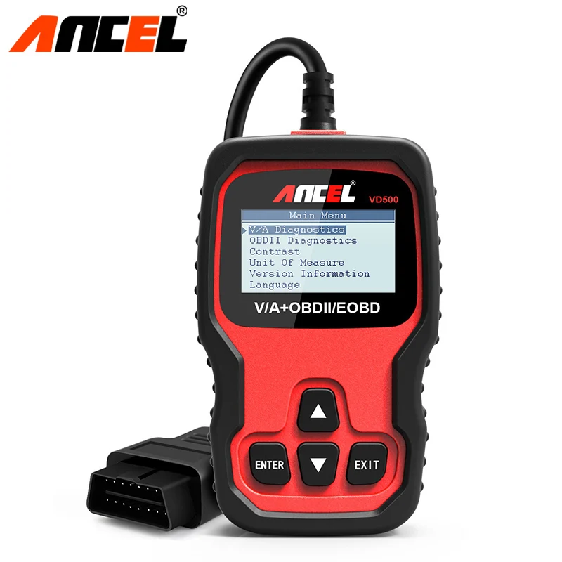 Продажа Ансель VD500 OBD2 автомобильной сканер двигателя ABS, подушка безопасности код ошибки чтения масла Услуги EPB Сброс для VAG Audi VW Skoda сиденья сканер