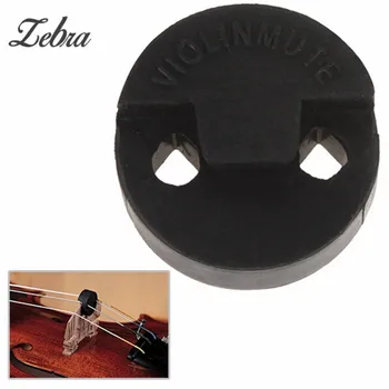 

Zebra New Arrival Black Round Acoustic Rubber Practice Mute Volume Control For 3/4 4/4 Violin Stringed Instruments Violin Parts