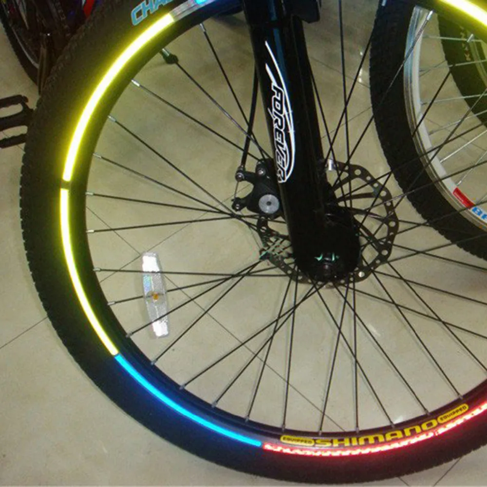 5pcs/set MTB Bikes Bicycle Reflective Sticker Bike Wheel Rim