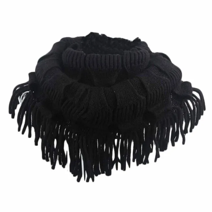 

Best Deal Women Winter Fashion Infinity Thick Neck Warmer Scarf With Long Fringed Free Shipping 100pcs