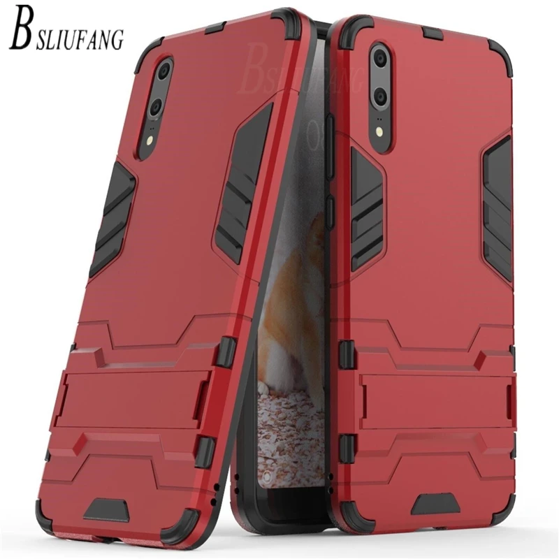

BSLIUFANG Shockproof Luxury Armor Phone Case For Huawei P9 P10 P Smart Plus case for Honor 10 9 P20 Lite Mate 20 Pro Back Cover