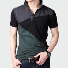 Новые летние мужские s рубашки поло мужские модные тонкие мужские рубашки поло с коротким рукавом Повседневная рубашка мужские s Топы футболки Camisas 3XL ML243