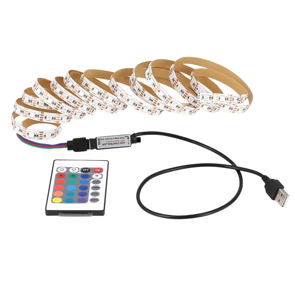 1 м 2 3 4 5 IP20 5050 SMD DC В USB зарядное устройство источник питания светодиодный ная