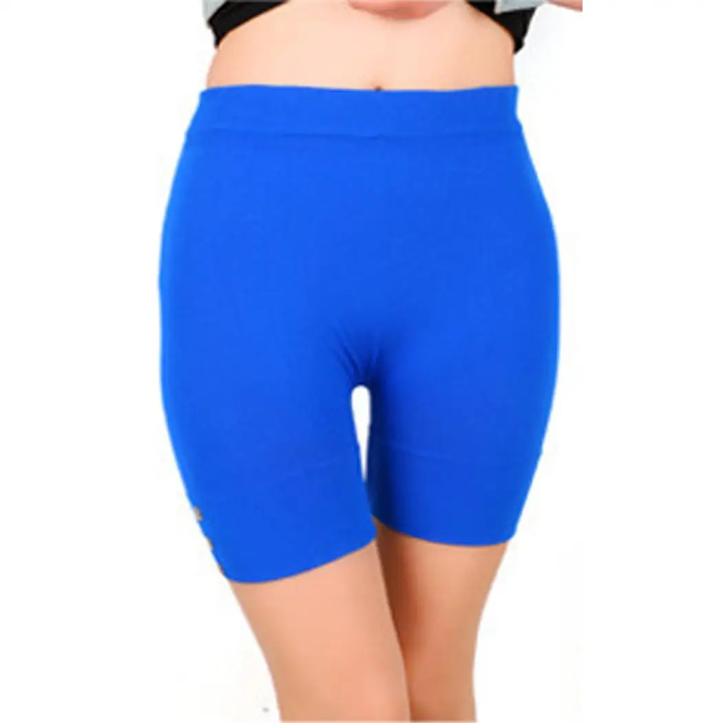 

Women Casual Solid High Waist Seamless Button Slip All Seasons Shorts Panties Casual, etc Mini