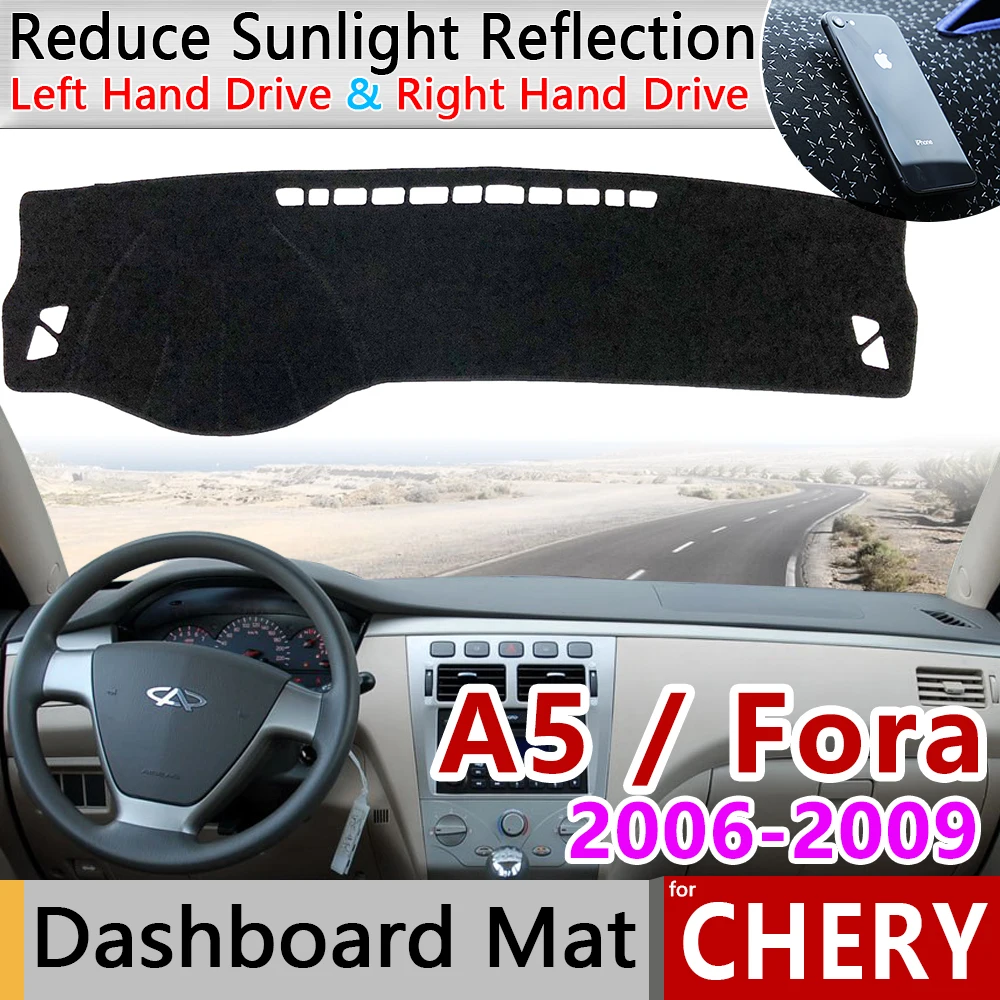 Для Chery A5 Fora Alia Elara MVM 520 530 Vortex Estina Противоскользящий коврик на приборную панель