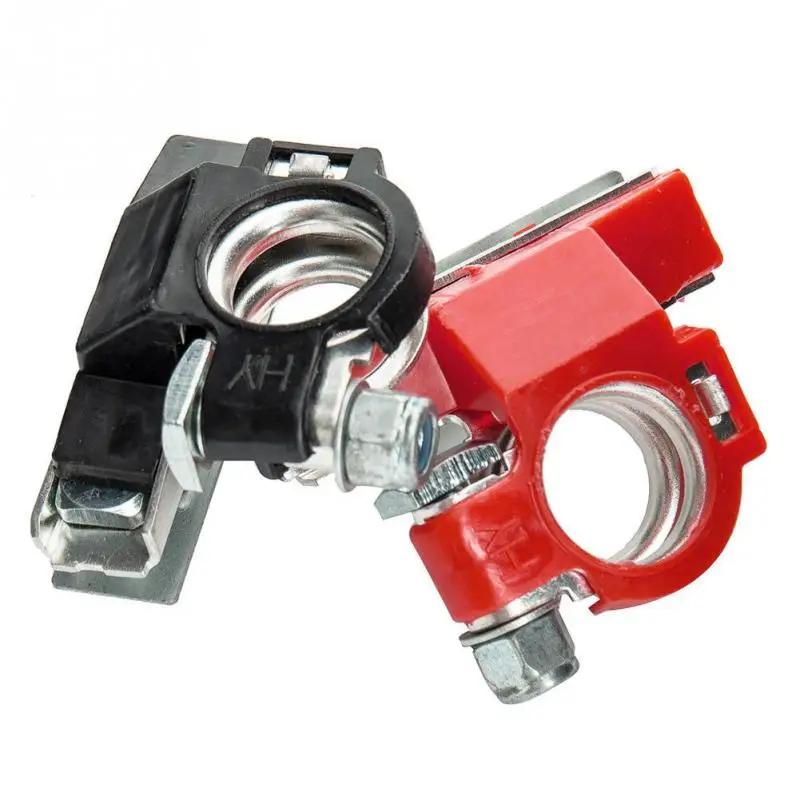 

1 Pair Tool Auto Replacement Pure Copper Tin Plating 3Way Battery Terminal Accessories 12V +/- Boat Car Connectors Protect