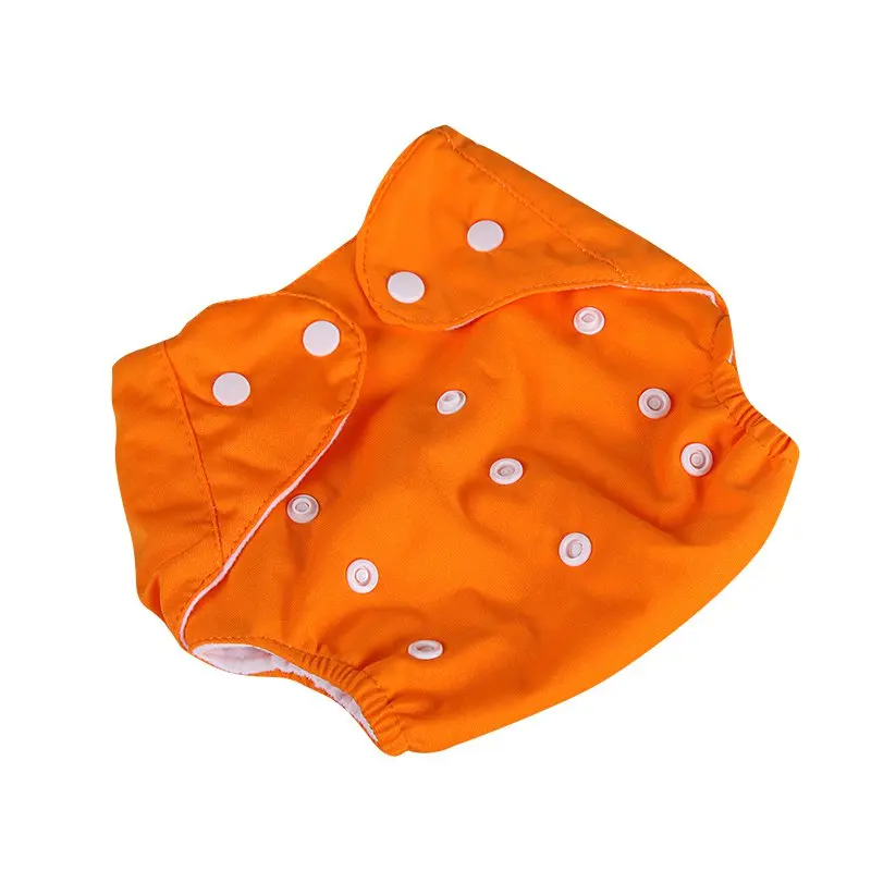 Детские Подгузники моющиеся подгузники штаны ткань S01 пеленки сетка/многоразовая хлопковая обучение От 0 до 3 лет - Цвет: Оранжевый