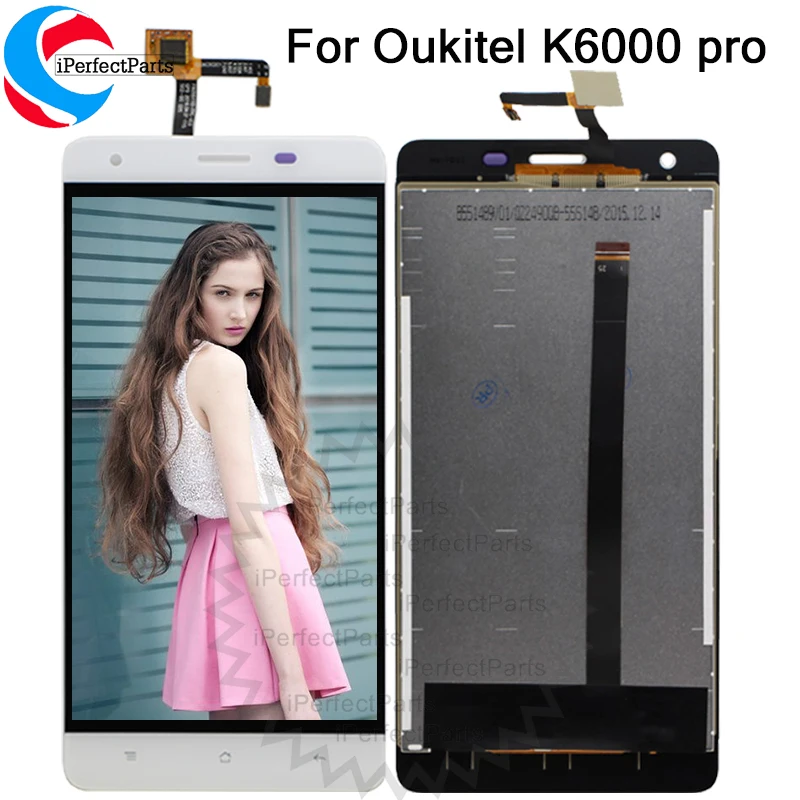 Для 5 &quotOukitel K6000 Pro ЖК-дисплей + кодирующий преобразователь сенсорного экрана в