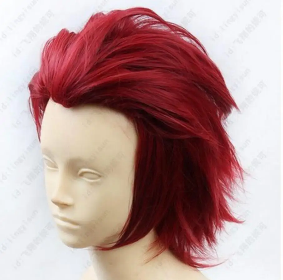 

Wig Popular SUOH MIKOTO Short Dark Red Cosplay wig Free Shipping