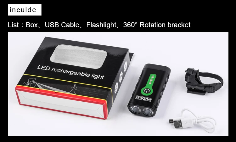 Cheap WOSAWE USB 2400 Lumens Bicycle Light IP67 Waterproof Handlebar Cycling Led Light Lithium Battery Flashlight Torch Headlight 10 Cheap WOSAWE USB 2400 Lumens Bicycle Light IP67 Waterproof Handlebar Cycling Led Light Lithium Battery Flashlight Torch Headlight 10