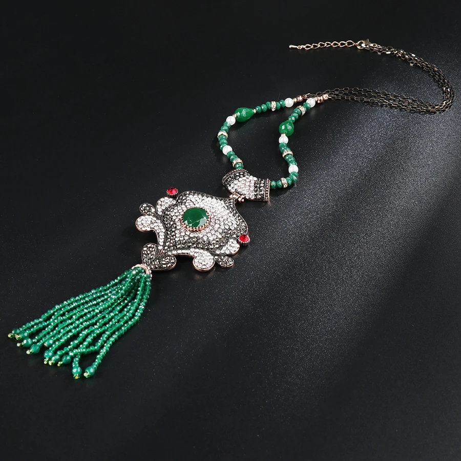 5-Kinel-2018-New-Arrivals-Austrian-Crystal-Nigerian-Wedding-Tassel-Necklace-For-Women-Handmade-African-Beads-Jewelry