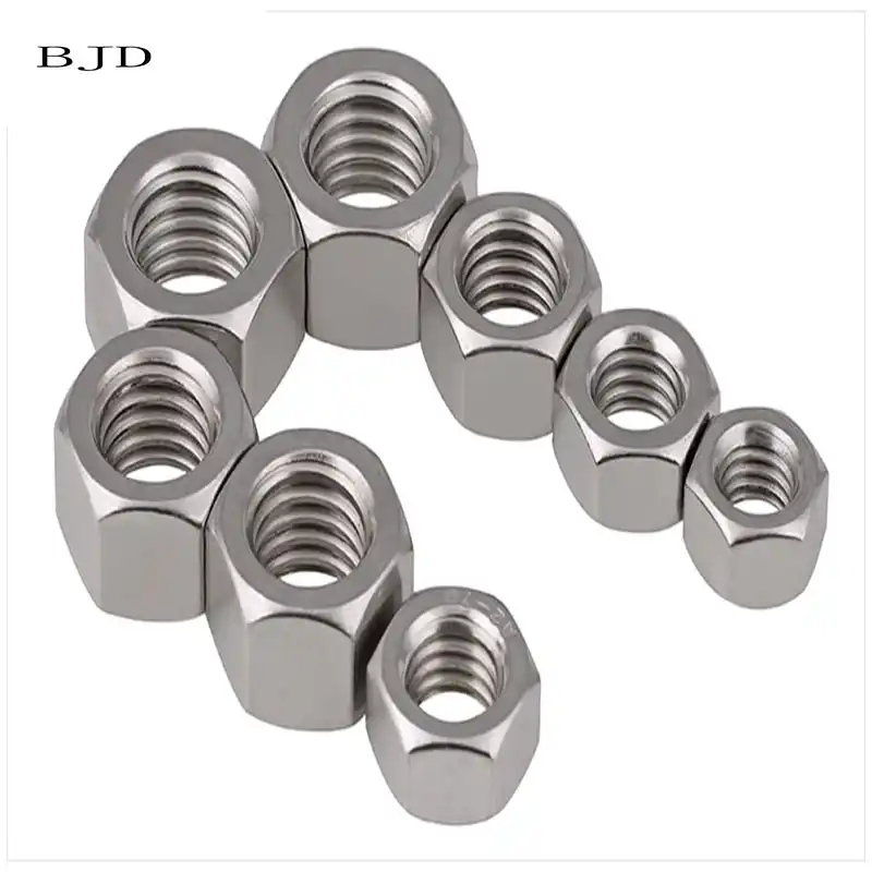 Hexagonal tuercas rosca fina din 934 acero inoxidable va2 m8 m10 m12 m14 m16 m18...