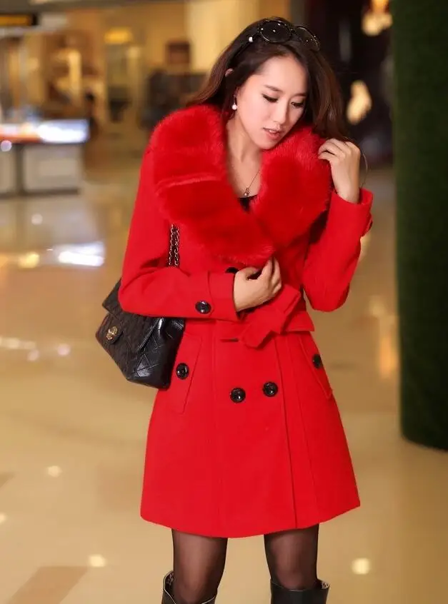 5xl Noir 2017 Automne fuchsia Manteaux Femmes Hiver rouge Plus Veste D'hiver or Manteau blanc Fourrure De gris La kaki Femme Avec Taille r6Zwq0r1