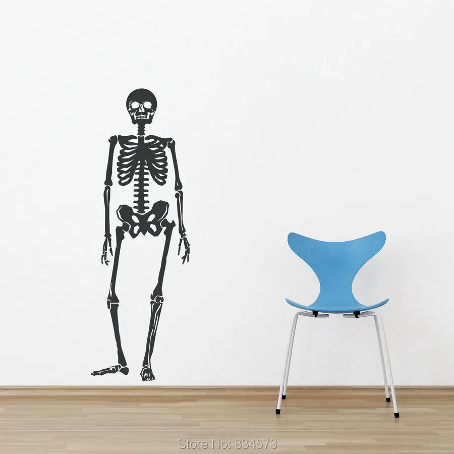 スケルトンハロウィン骨シルエット壁アートステッカーデカールホームdiy装飾壁壁画リムーバブル寝室の装飾壁ステッカー Sticker Crystal Sticker Albums For Collecting Stickerssticker Flower Aliexpress