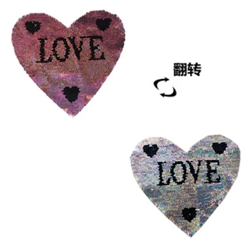 

2019 New Fashion DIY Applique Embroidery Costume Decoration Decals Accessories Heart-shaped Love