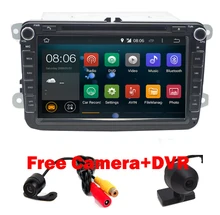2 din Android 6.0 car dvd player gps radio for VW Volksvagen Passat B5 Golf Seat Leon Bora Polo Seat FREE camera+map card gift