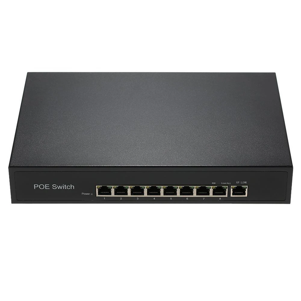 SSICON 1 + 8 портов 100 Мбит/с Встроенный адаптер питания для IP Камеры POE|ieee 802.3af|power
