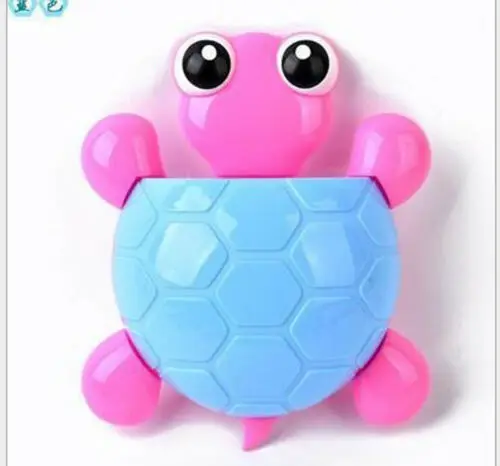 

Cute Popular Multi-Function Tortoise Toothbrush Holder Cartoon Wall Suction Toothpaste Rack for Kid Boys Babies Bathroom