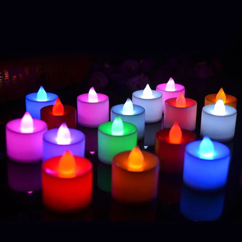 24pcs/lot LED Candle Light Romantic Flameless Candles Atmosphere Lamp For Home Wedding Birthday Holiday Christmas Decoration