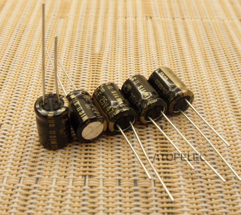 47uF 25V 10 шт в упаковке, новая ELNA SILMIC II электролитические конденсаторы Hi-Fi аудио 4,7 мкФ/10 мкФ/22 мкФ/33 мкФ/47 мкФ/100 мкФ/220 мкФ 16 V/алюминиевая крышка, 25В/с алюминиевой крышкой, 50В/63 V - Объем: 47uF 25V